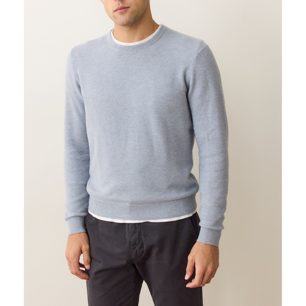 Marine Layer Men's Sweater‎ Tee in Misty Heather Size Large
